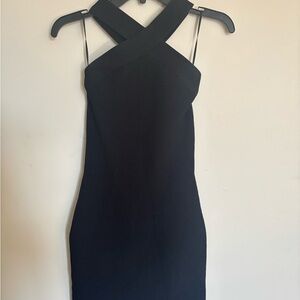 Babaton Black Strapless Dress